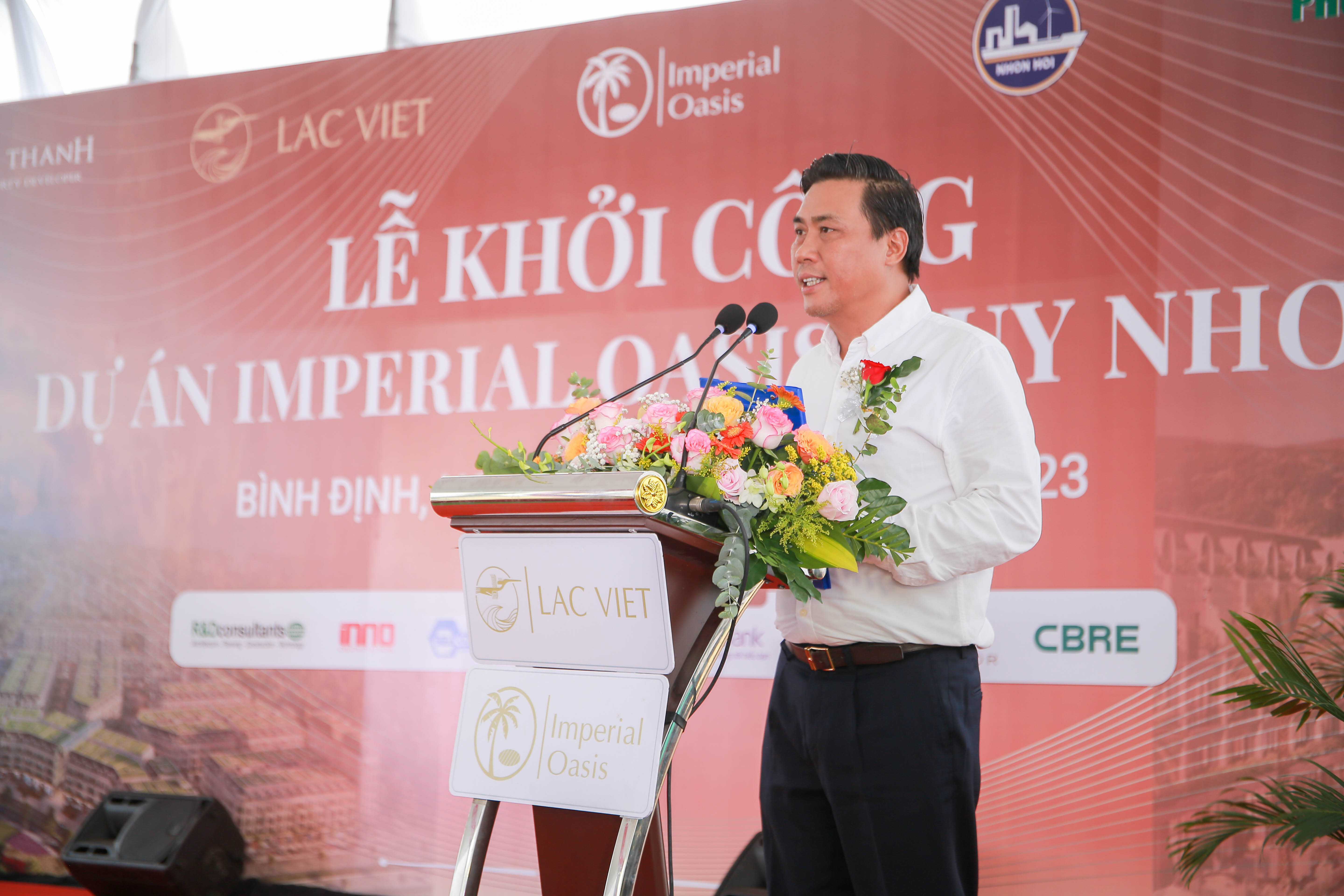 Chủ đầu tư Tập đoàn Lạc Việt & Tổng thầu Phục Hưng Holdings tổ chức khởi công Dự án IMPERIAL OASIS QUY NHƠN