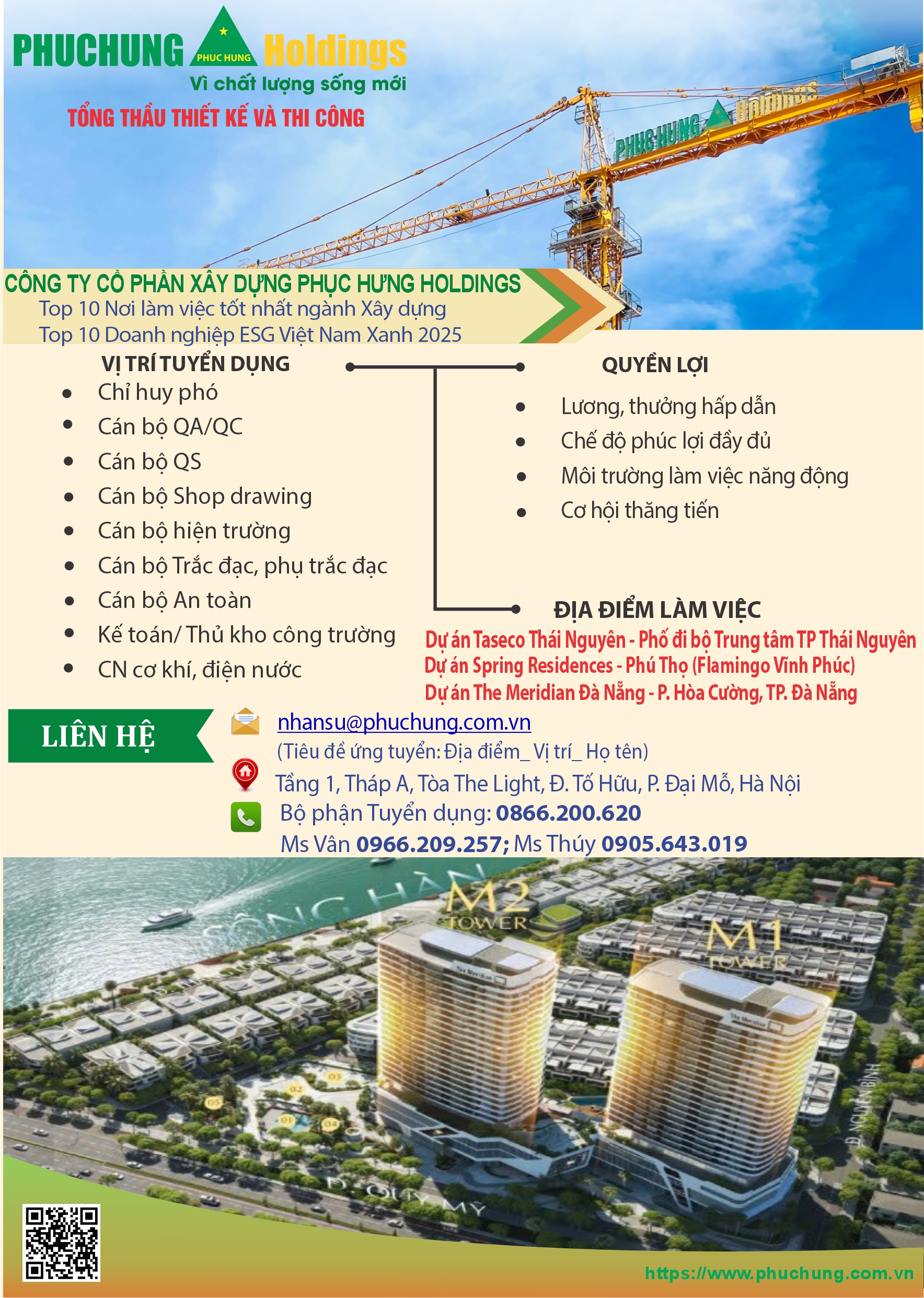 PHỤC HƯNG HOLDINGS TUYỂN DỤNG NHÂN SỰ THÁNG 01.2026