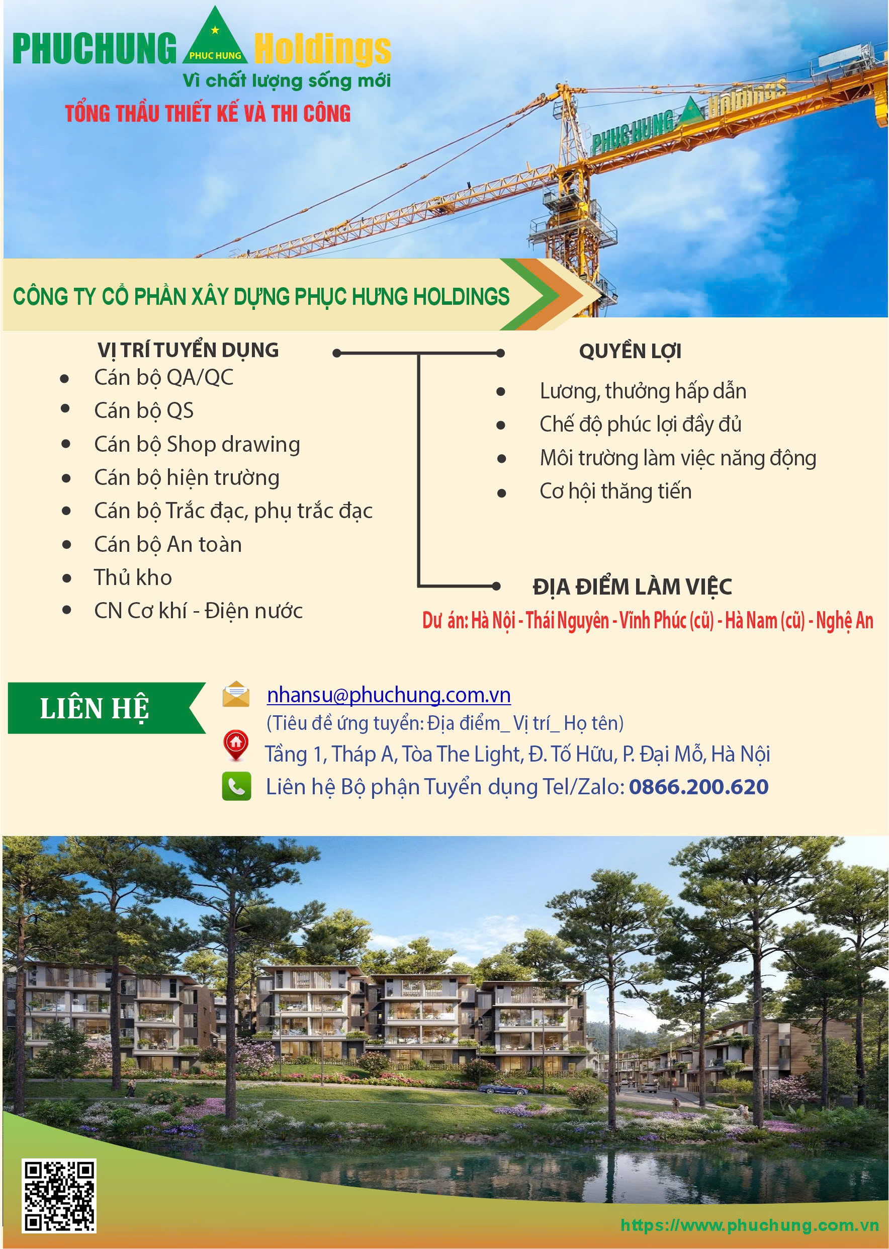 PHỤC HƯNG HOLDINGS TUYỂN DỤNG NHÂN SỰ THÁNG 12