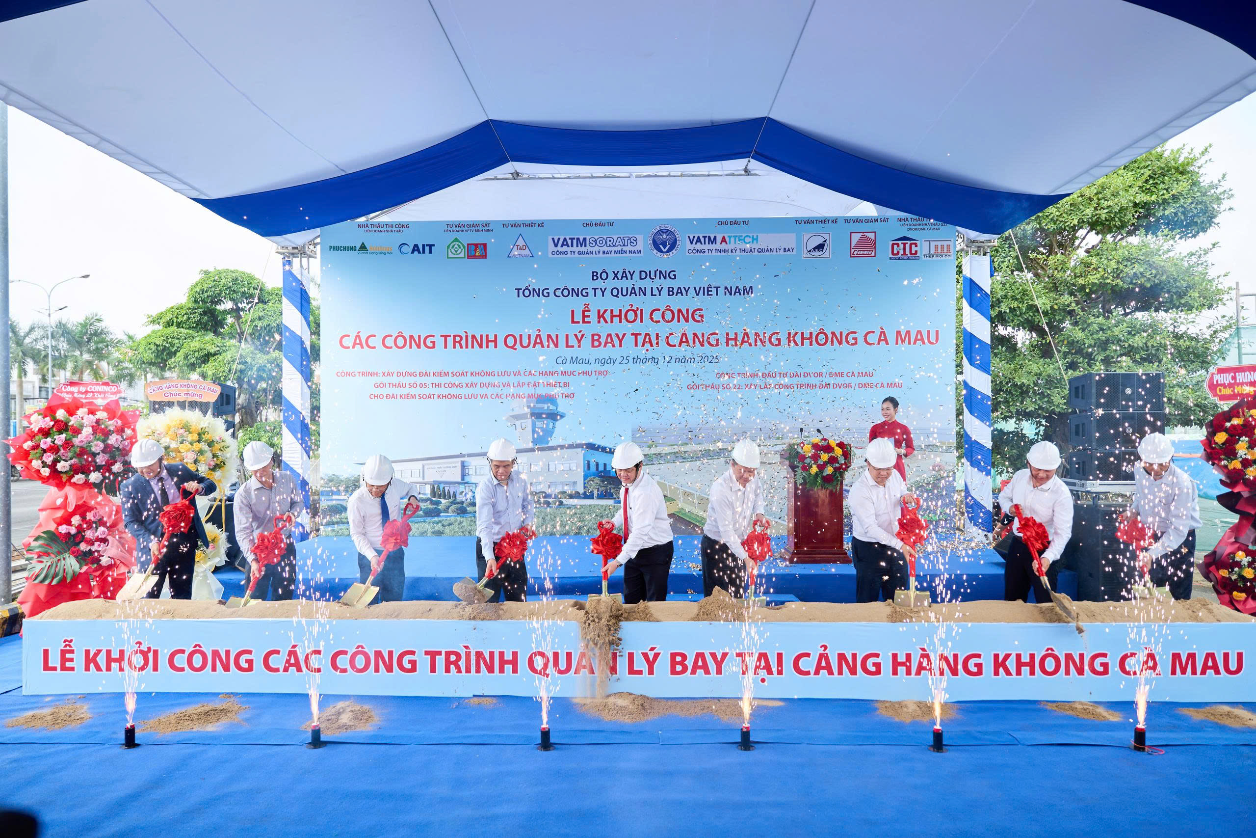 LỄ KHỞI CÔNG DỰ ÁN ĐÀI KIỂM SOÁT KHÔNG LƯU CÀ MAU