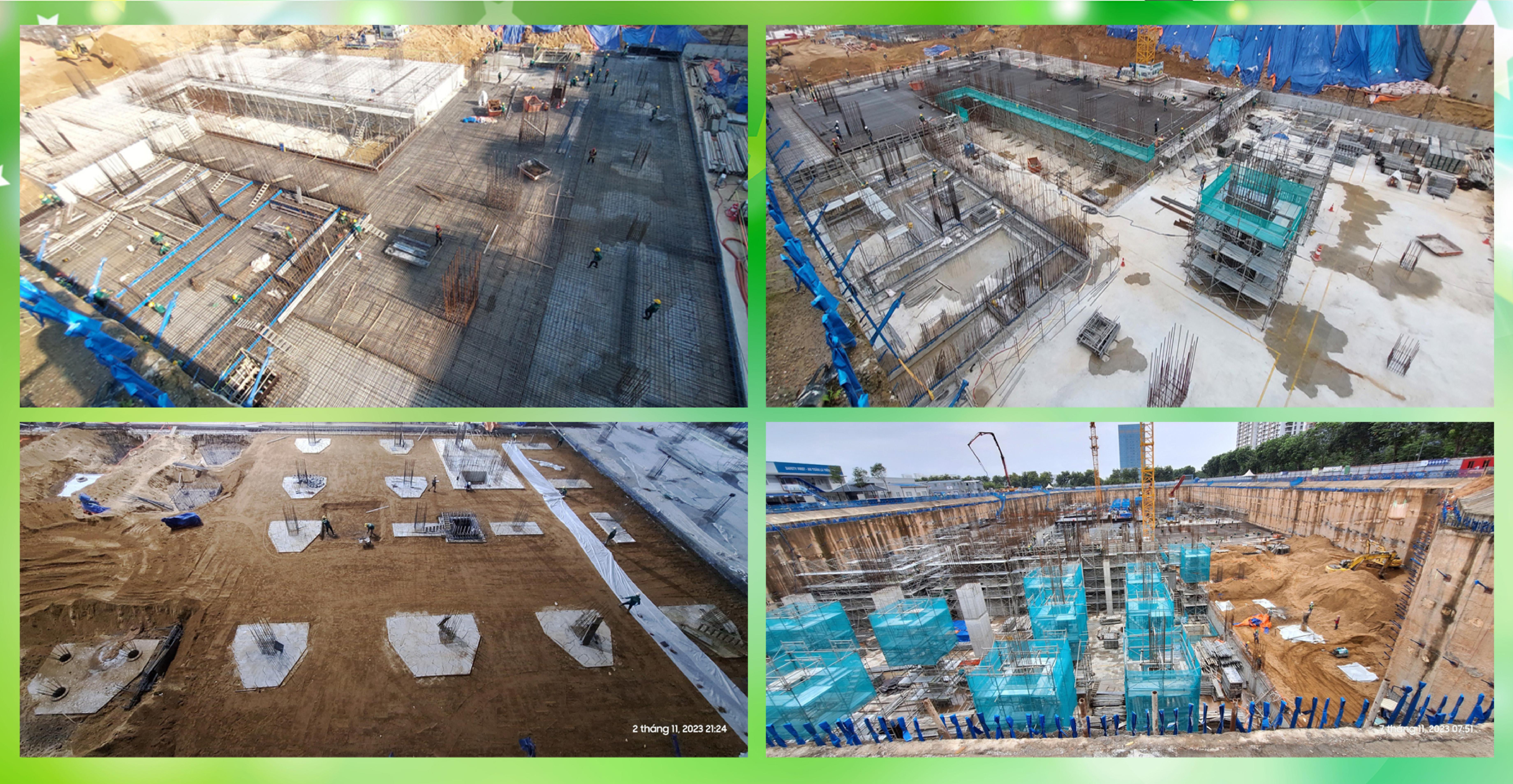 HOÀN THÀNH ĐÓNG NẮP 03 TẦNG HẦM CÔNG TRƯỜNG KHÁCH SẠN SHILLA STARLAKE