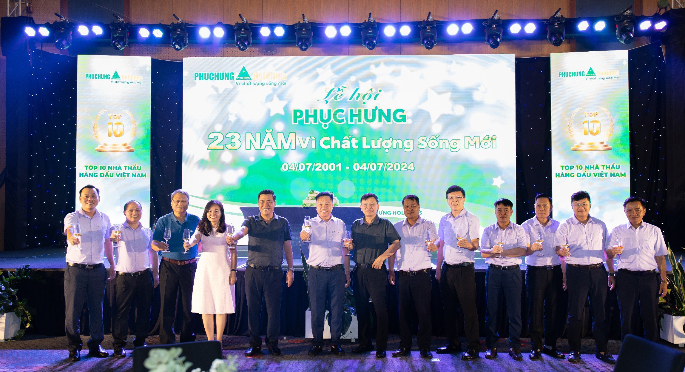 LỄ KỶ NIỆM 23 NĂM THÀNH LẬP CÔNG TY CỔ PHẦN XÂY DỰNG PHỤC HƯNG HOLDINGS