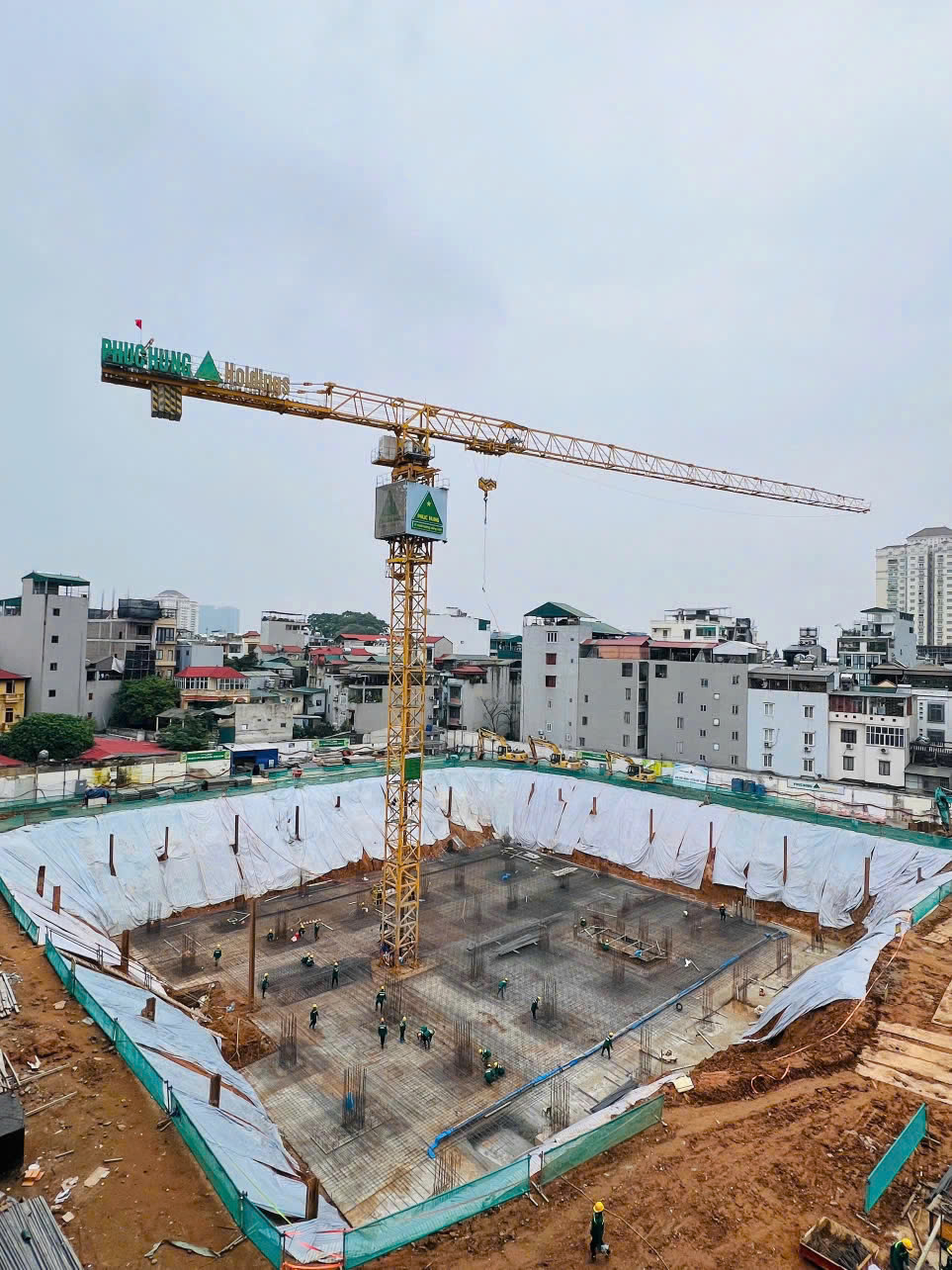 THI CÔNG XUYÊN LỄ ĐẢM BẢO TIẾN ĐỘ DỰ ÁN BỆNH VIỆN TIM HÀ NỘI CƠ SỞ 2