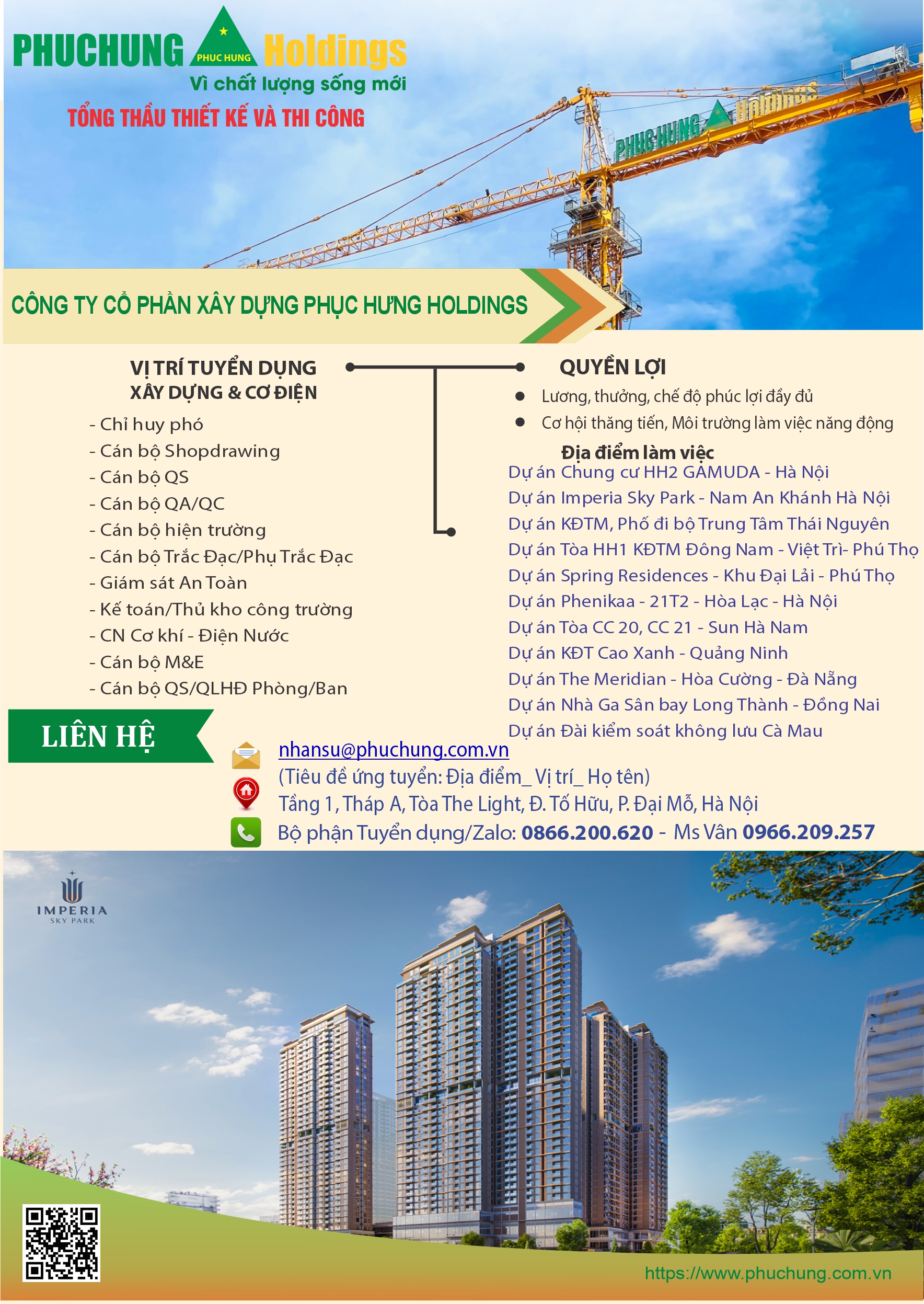 PHỤC HƯNG HOLDINGS TUYỂN DỤNG THÁNG 9/2026