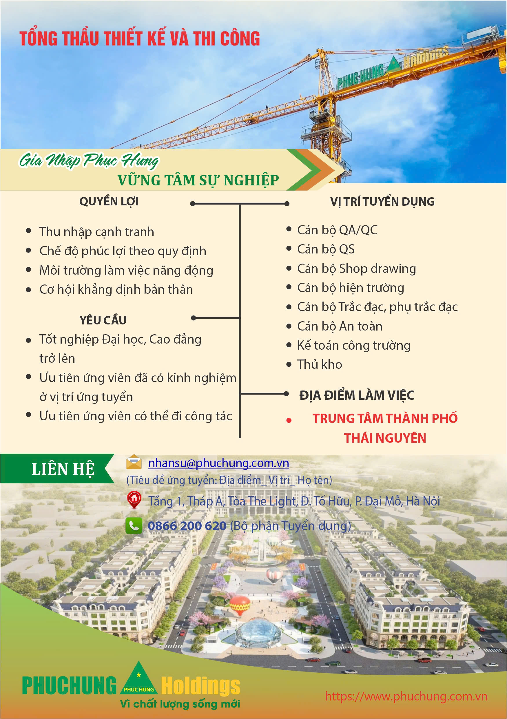 [PHỤC HƯNG HOLDINGS] – TUYỂN GẤP NHÂN SỰ THÁNG 08/2025