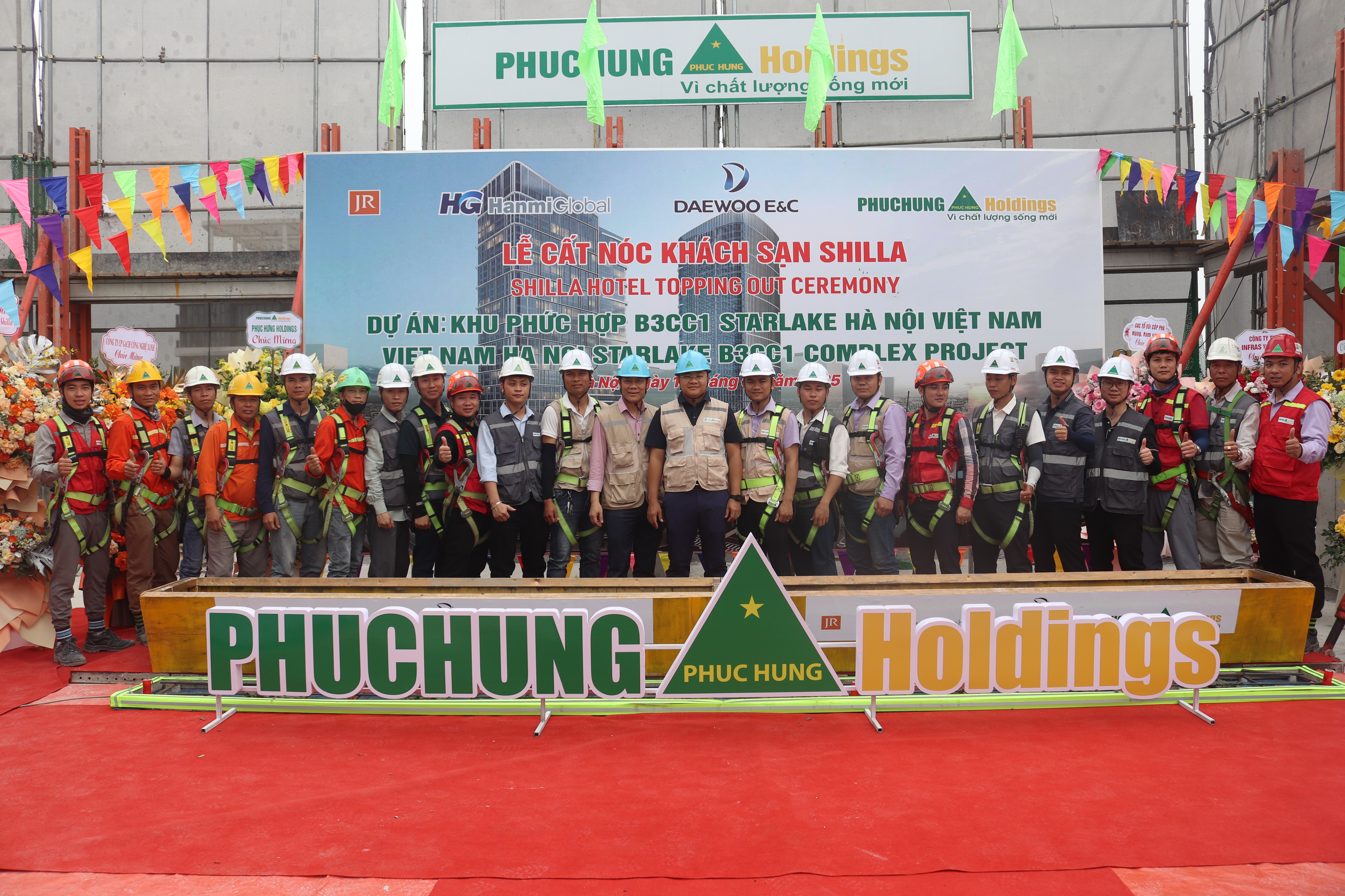 LỄ CẤT NÓC DỰ ÁN KHÁCH SẠN SHILLA-STARLAKE 19/04/2025