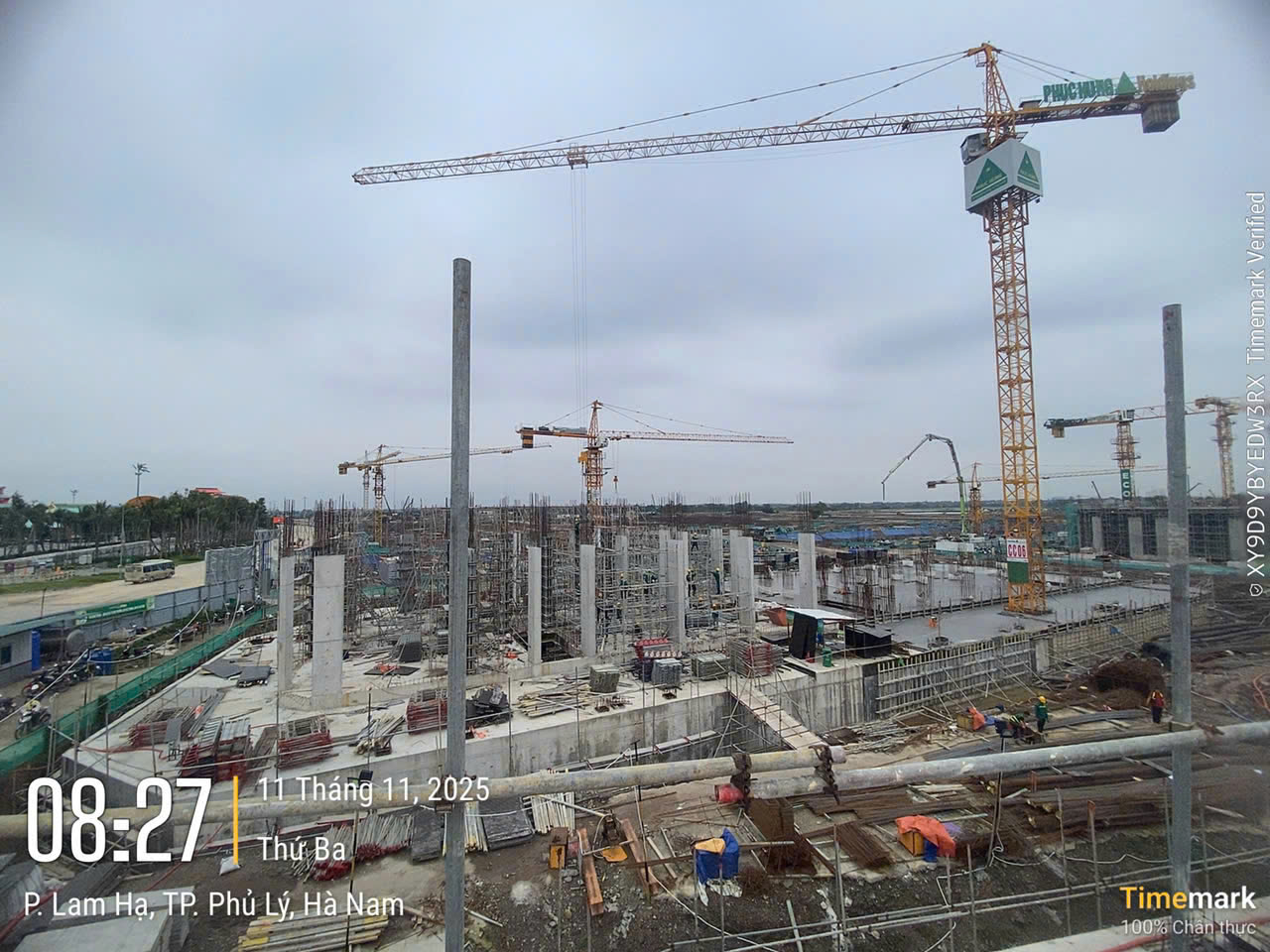 PHỤC HƯNG HOLDINGS HOÀN THÀNH ĐÓNG NẮP HẦM TOÀ CC06 DỰ ÁN KHU ĐÔ THỊ SINH THÁI BẮC CHÂU GIANG