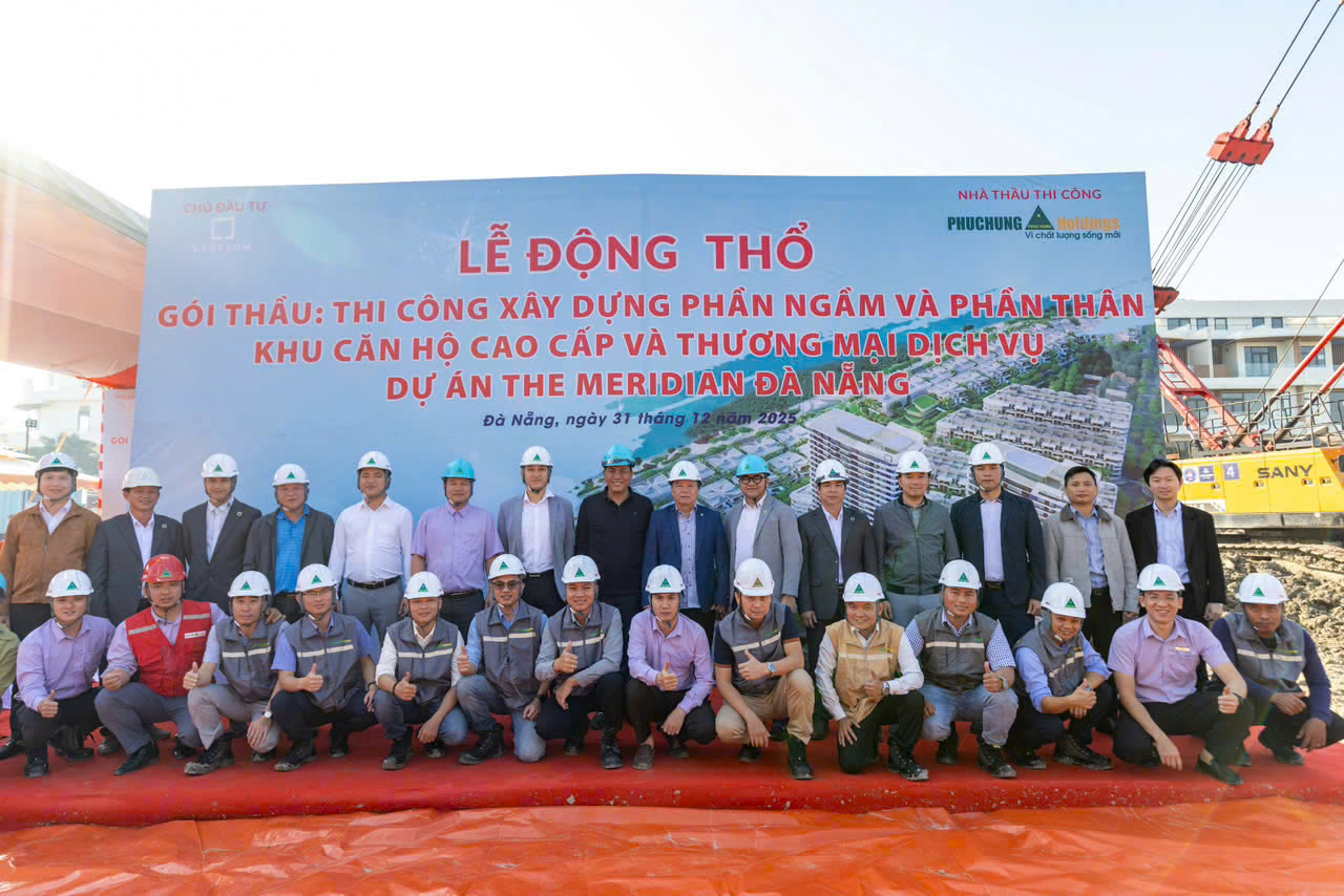 PHỤC HƯNG HOLDINGS KHỞI CÔNG XÂY DỰNG KHU CĂN HỘ CAO CẤP VÀ THƯƠNG MẠI DỊCH VỤ THE MERIDIAN ĐÀ NẴNG