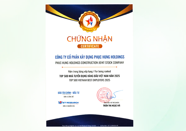 Top 500 Nhà tuyển dụng hàng đầu Việt Nam năm 2025