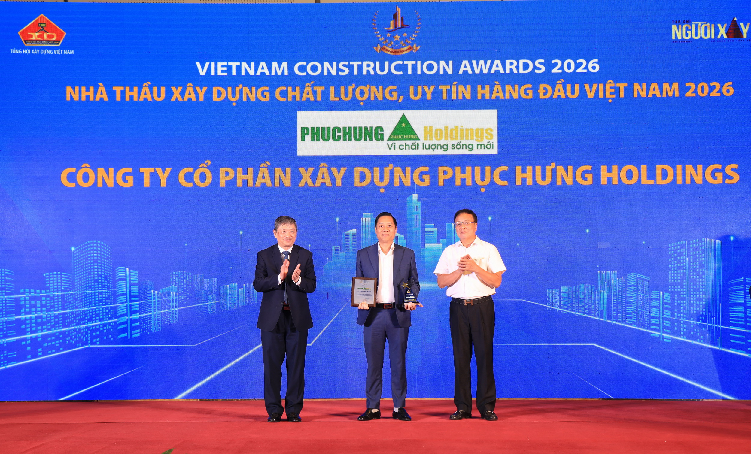 PHỤC HƯNG HOLDINGS ĐƯỢC VINH DANH TẠI VIETNAM CONSTRUCTION AWARDS 2026
