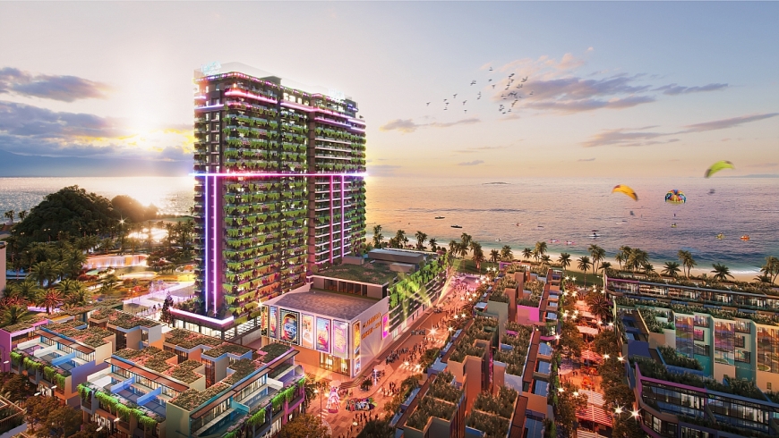 Lễ cất nóc tòa nhà Ibiza Party Resort và khai trương Trung tâm Nghỉ dưỡng Bốn mùa – The Seasons Center thuộc dự án “Khu du lịch sinh thái biển và nghỉ dưỡng Flamingo Linh Trường”, Thanh Hóa