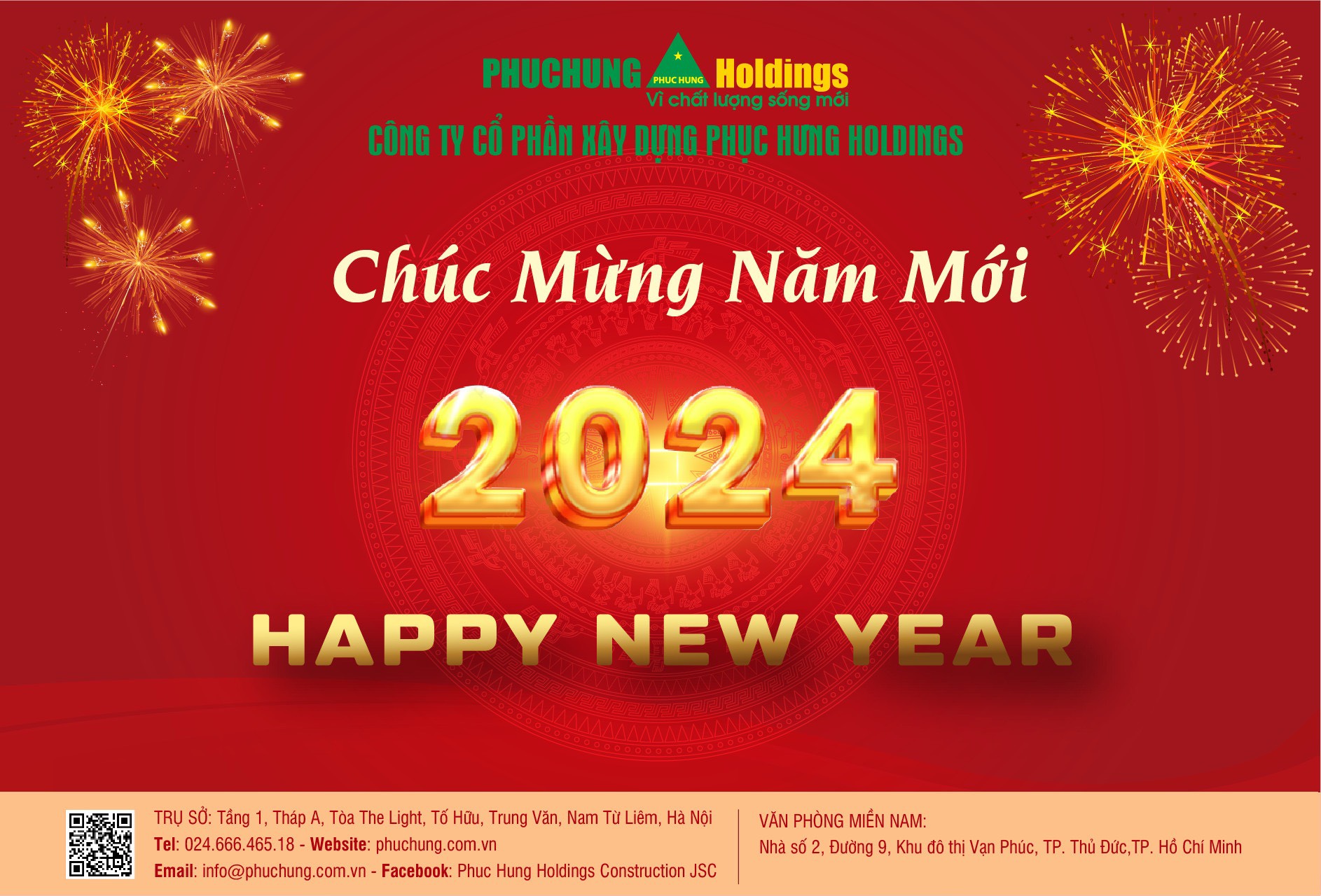 PHỤC HƯNG HOLDINGS CHÚC MỪNG NĂM MỚI 2024