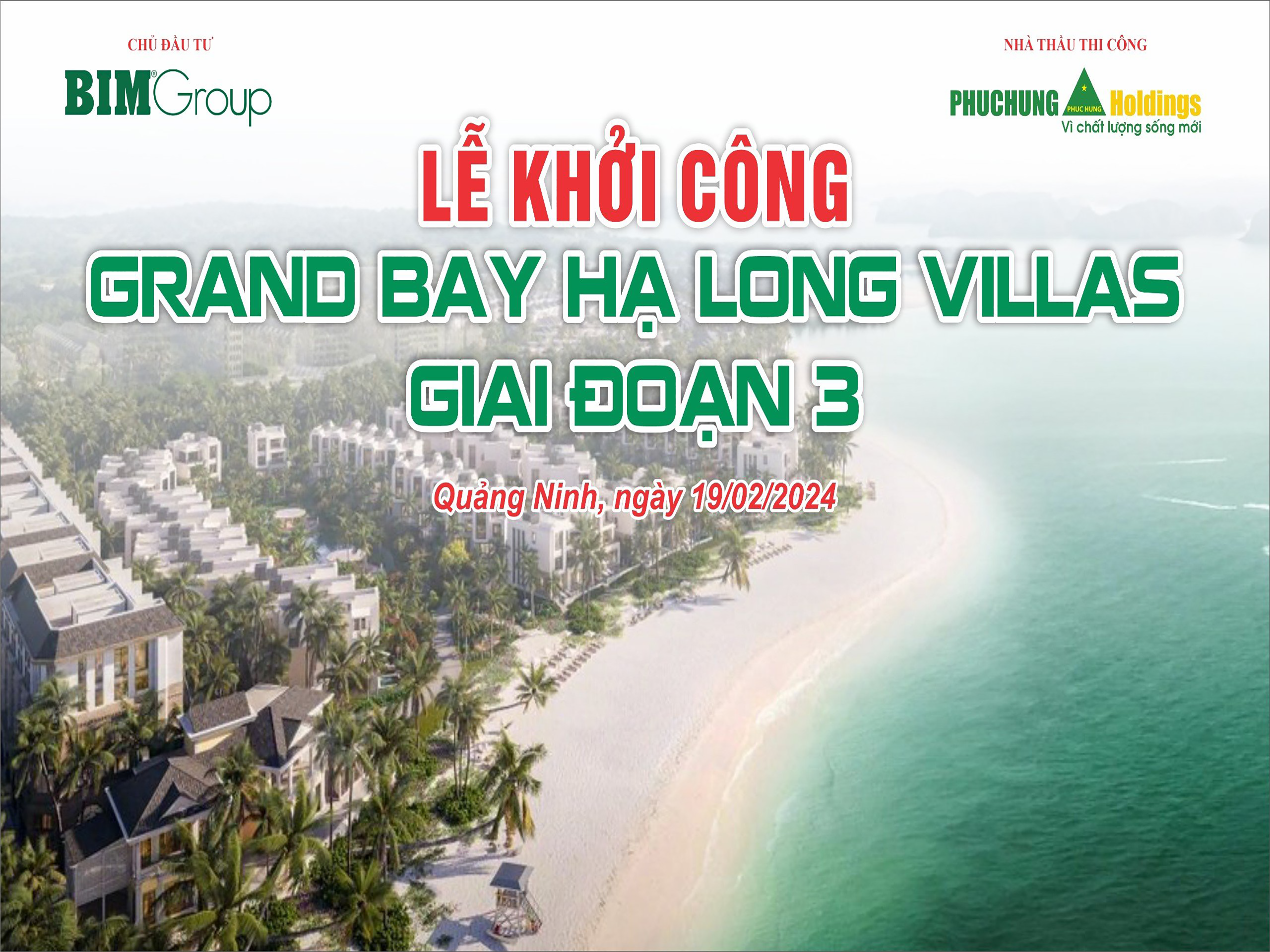 KHỞI CÔNG DỰ ÁN GRAND BAY HẠ LONG VILLAS 3 (LAGOON RESIDENCES)