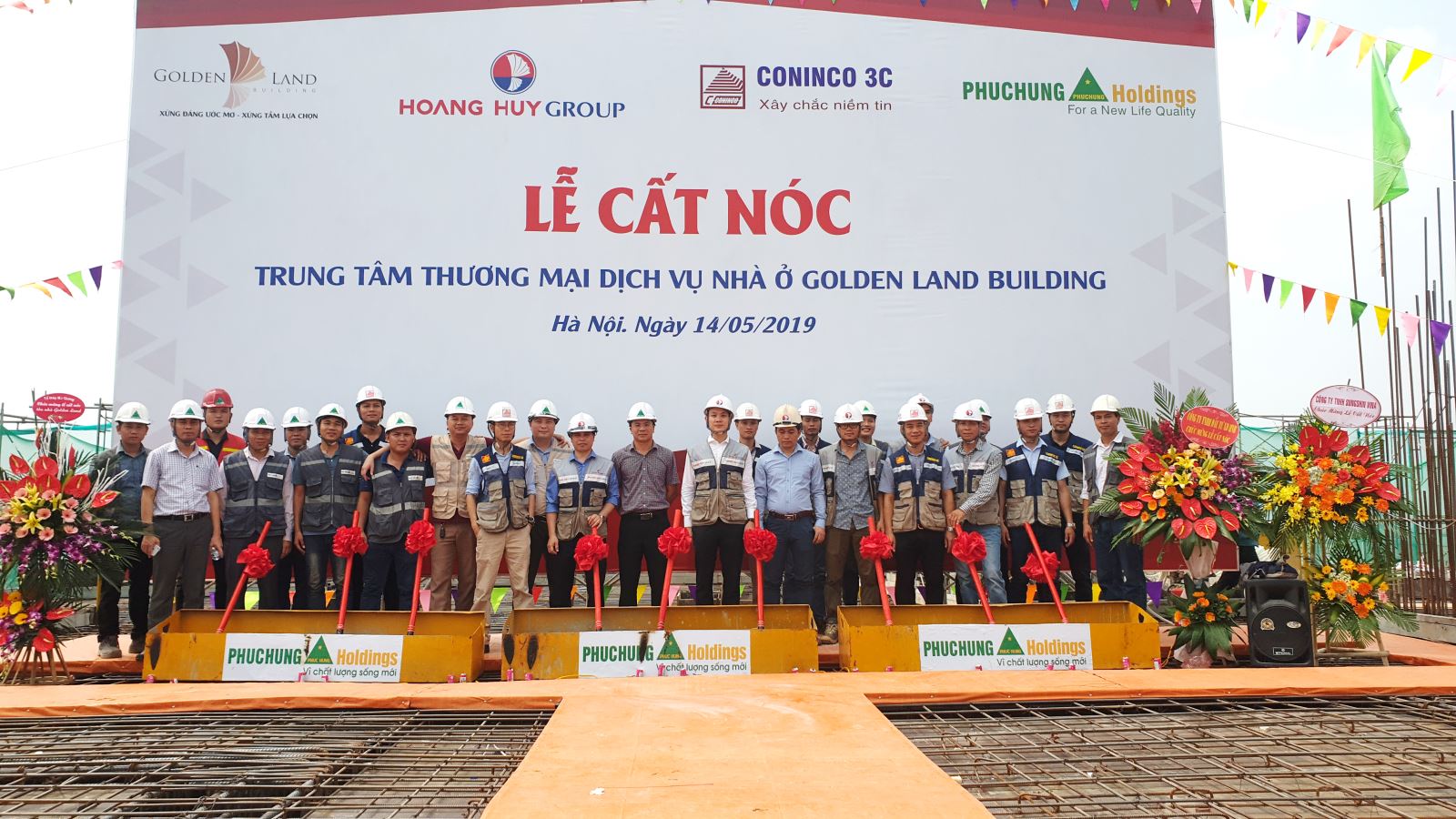 Lễ Cất Nóc Golden Land Building