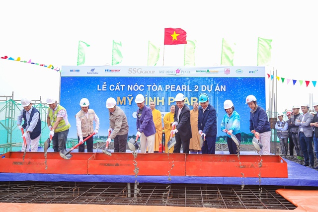 Lễ cất nóc tháp Mỹ Đình Pearl 2