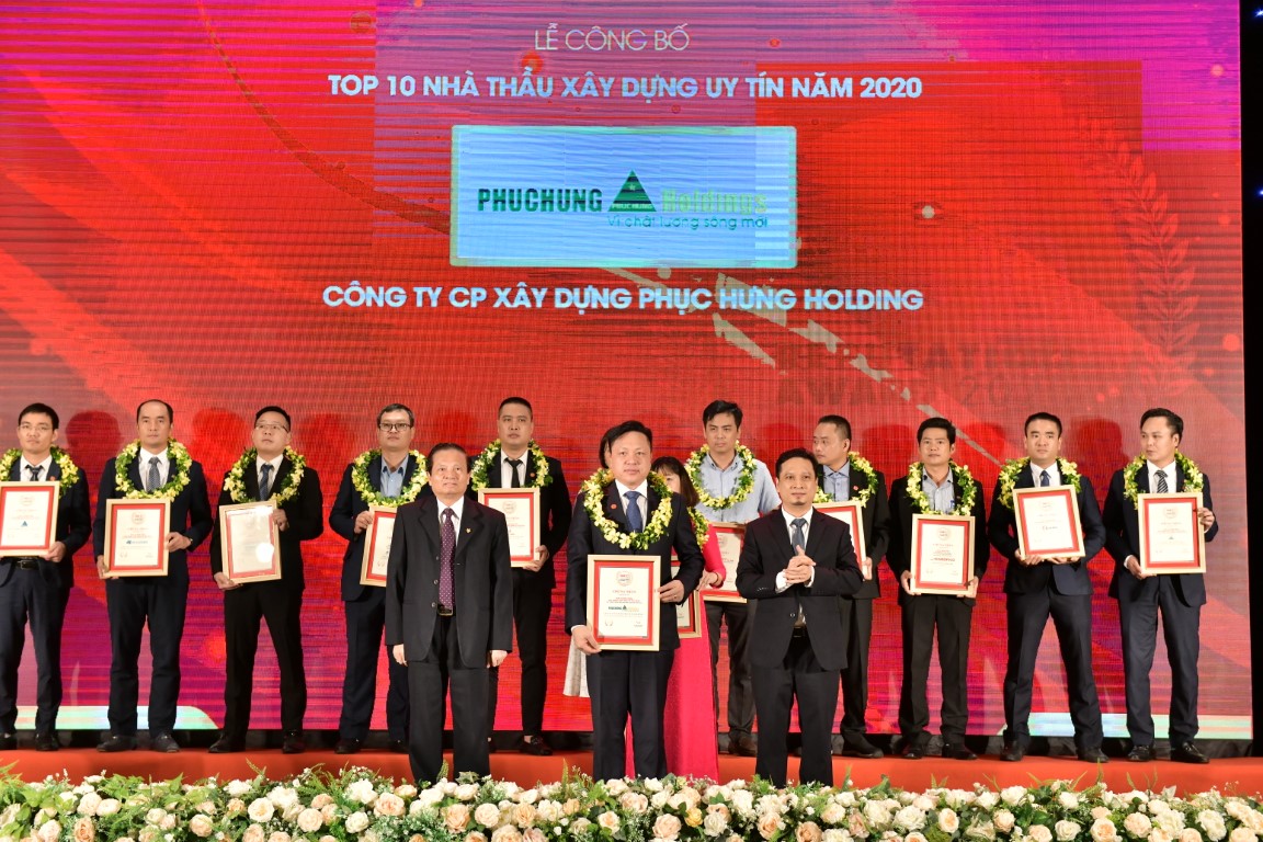 Công ty CPXD Phuc Hưng Holdings - Top 10 Công ty uy tín ngành Xây dựng - Vật liệu xây dựng năm 2020