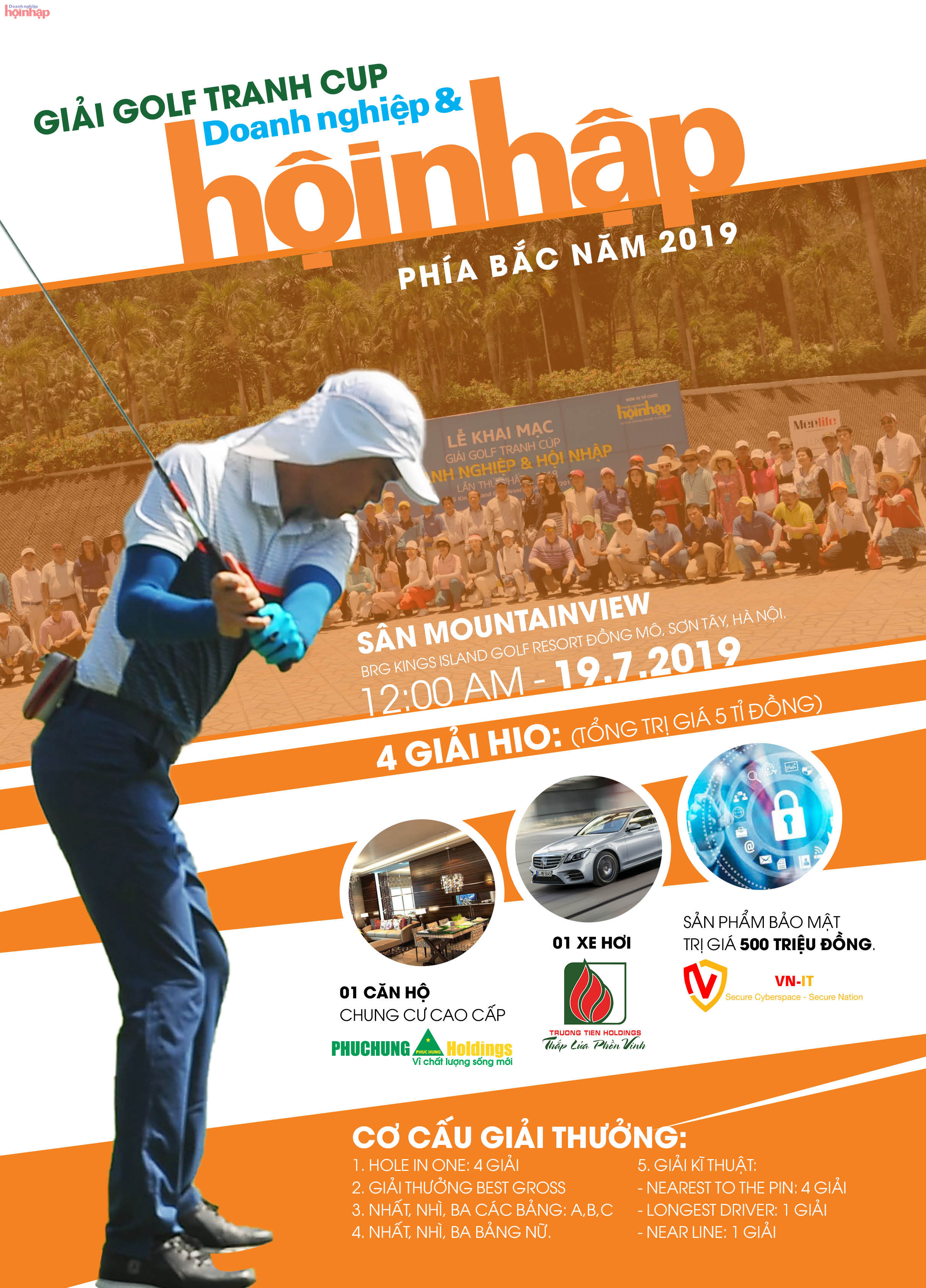 Giải golf tranh Cúp Doanh nghiệp & Hội nhập 2019: Săn HIO 