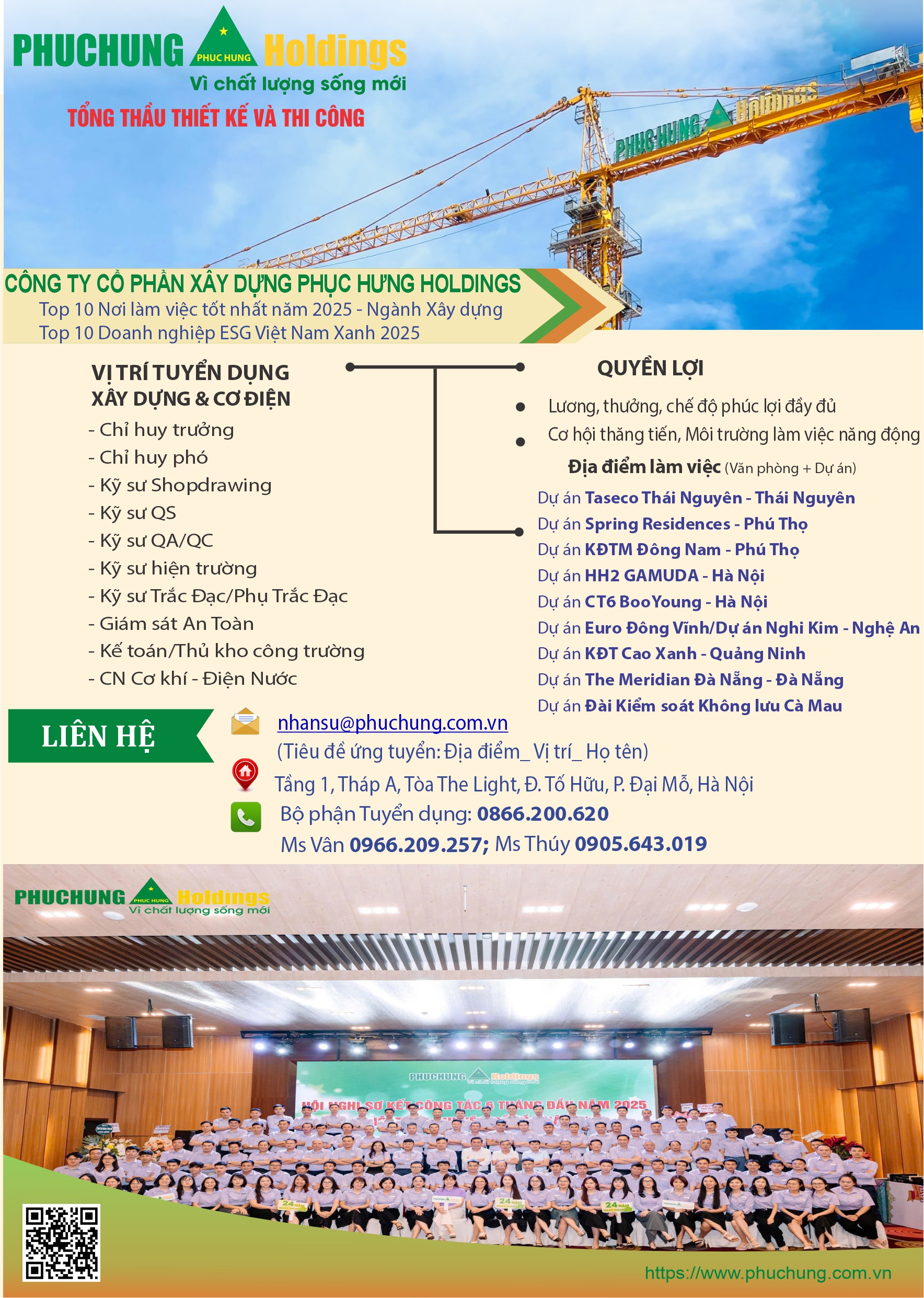 PHỤC HƯNG HOLDINGS TUYỂN DỤNG THÁNG 4/2026