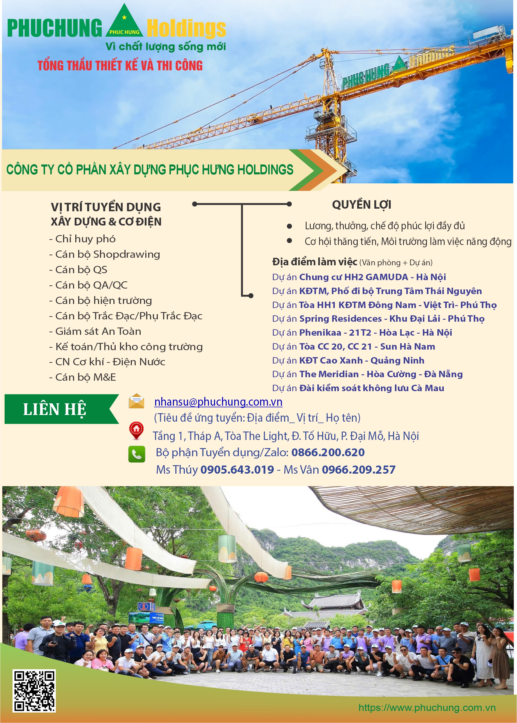 PHỤC HƯNG HOLDINGS TUYỂN DỤNG THÁNG 8/2026