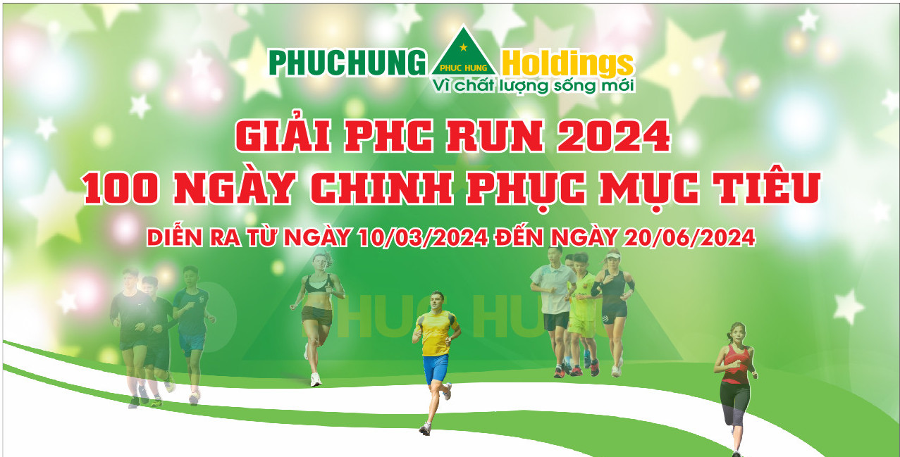 PHỤC HƯNG HOLDINGS TỔ CHỨC GIẢI CHẠY PHC RUN 2024 – 100 NGÀY CHINH PHỤC MỤC TIÊU